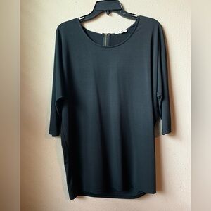 41 Hawthorn black 3/4 length sleeve blouse. Oversized. Size S.